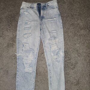 High waisted mom jeans